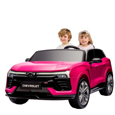 24V Kids Electric Ride On Car, 2-Seater Licensed Blazer SUV with Parent Remote Control, Spring Suspension & LED Headlights