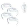 4 Pack Compatible Baby Bottle Handles for Philips Avent Natural Baby Bottles,Baby Bottle Holder - White view 1