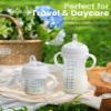 4 Pack Compatible Baby Bottle Handles for Philips Avent Natural Baby Bottles,Baby Bottle Holder - White view 3