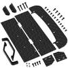 1Set Carbon Fiber Left/Right Side Aero Panels,Rear Mudguard,Chassis Widening Side Skirts for ARRMA Infraction 3S BLX 1/8 Racing Car Upgrade Parts (Black) view 1