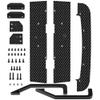 1Set Carbon Fiber Left/Right Side Aero Panels,Rear Mudguard,Chassis Widening Side Skirts for ARRMA Infraction 3S BLX 1/8 Racing Car Upgrade Parts (Black) view 3
