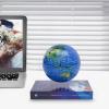 5.5in Magnetic Floating Globe with Gradient LED Light, 3-5w Energy Saving Levitating Globe, Abs Material World Map Globes for Home Decoration/Education/Night Light (Dark Blue, Us Plug) view 2