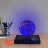 5.5in Magnetic Floating Globe with Gradient LED Light, 3-5w Energy Saving Levitating Globe, Abs Material World Map Globes for Home Decoration/Education/Night Light (Dark Blue, Us Plug) view 4