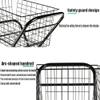 Double Layer Eco-Friendly Shopping Cart for Kids, Durable Rustproof Trolley with Rubber Wheels - Perfect for Toy & Laundry Organization view 3