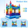 14FT Bounce House - 100% PVC Inflatable Castle for Kids, Easy Setup Outdoor Bouncy House for Parties, Holidays, and Yard Fun (Cube, 13.5FT) view 2