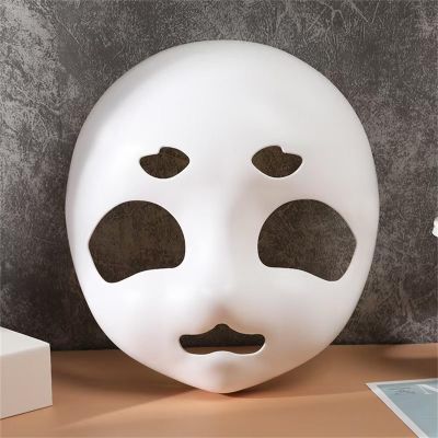 DIY Full Face Anime Animal Mask,Funny Paintable Fursuit Head Base,Wearable Kawaii Party DIY Therian Gear Stuff Accessories (B)