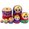DAGLLGEW 7Pcs/Set Russian Nesting Dolls, Wooden Matryoshka Doll Set with Girls Printing Effortless Disassembly & Assembly Nesting Dolls for Collection Decoration Matryoshka Doll Russian view 4