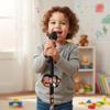 Star Microphone Toy with Stand  2025 Kids Karaoke Machine with Music, Lights & Adjustable Height, Singing Toy for Boys and Girls view 3