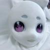 DIY Full Face Anime Animal Mask,Funny Paintable Fursuit Head Base,Wearable Kawaii Party DIY Therian Gear Stuff Accessories (G) view 2