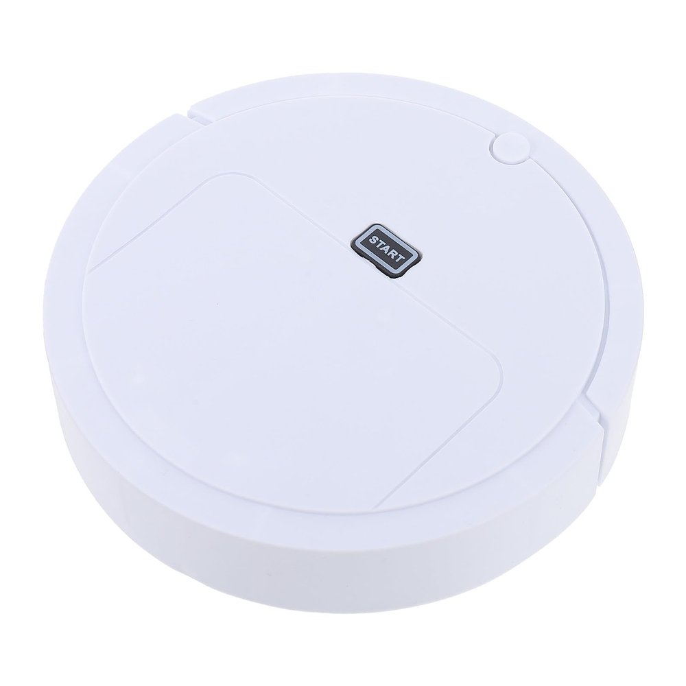Toddmomy Kids Electric Robot Vacuum Cleaner Toy - Pretend Play Educational Cleaning Robot for Children (White)