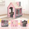 Kids Playhouse with Kitchen Pretend Play, Soft & Sturdy EVA Material, Easy to Assemble Indoor Playhouse for Pretend Play Fun (Pink) view 3