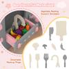 Kids Playhouse with Kitchen Pretend Play, Soft & Sturdy EVA Material, Easy to Assemble Indoor Playhouse for Pretend Play Fun (Pink) view 4