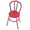 2Pcs Dollhouse Chair, 1x1x2in Mini Cute Red Imitation Realistic Metal Doll Chair Dollhouse Furniture Accessories for Home DIY Decorations view 3