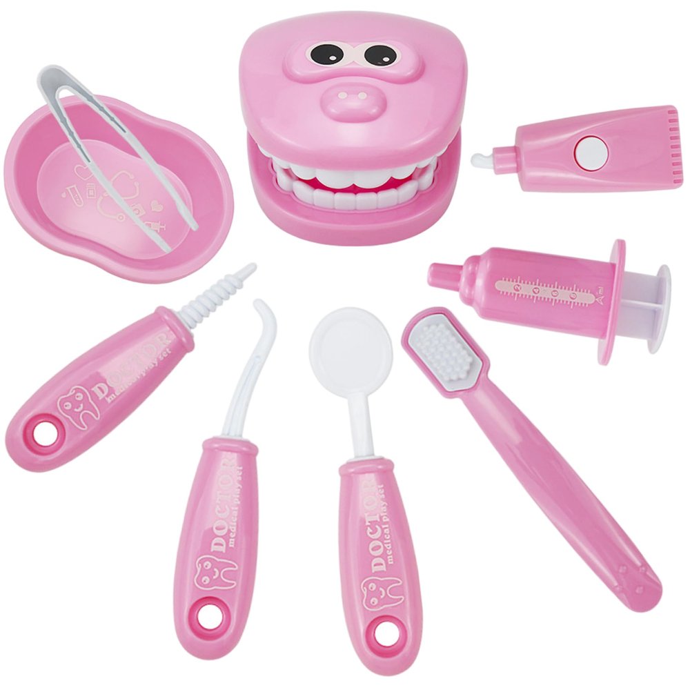 Tsawntd Kids Dentist Play Set, Simulated Toddler Dentist Play Set, Smooth & Safe Kids Doctor Kit for Boys, Girls Ages 4+, Style 2