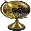 13" Brass World Globe for Adults, Table Top Decorative, Antique Globe Engraved Armillary, Educational Learning Gifts view 1