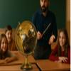 13" Brass World Globe for Adults, Table Top Decorative, Antique Globe Engraved Armillary, Educational Learning Gifts view 4