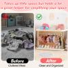 2026 Foldable Doll Closet Storage Box, Portable Organizer Case Compatible with labubu Clothes,Dust-Resistant Doll Clothes Closet,Stackable Design&Exclusive Gift:1Exquisite Necklace view 3