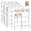 10 Sheets Coin Sleeves, Eva Clear Coin Holder Binder Sheets with Pockets Compatible with Collecting Binder of 4-Ring view 2