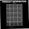10 Sheets Coin Sleeves, Eva Clear Coin Holder Binder Sheets with Pockets Compatible with Collecting Binder of 4-Ring view 3