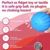 ROHSCE Montessori Sensory Toys Bundle for Babies 3-12 Months: 10 Pack Soft Textured Squeezy Balls & Wheat Straw Hand Catching Rattle. Stress Relief Newborn Gifts for Infants & Toddlers view 2