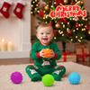 ROHSCE Montessori Sensory Toys Bundle for Babies 3-12 Months: 10 Pack Soft Textured Squeezy Balls & Wheat Straw Hand Catching Rattle. Stress Relief Newborn Gifts for Infants & Toddlers view 4
