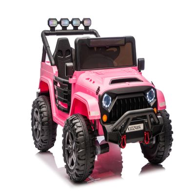 24V 2 Seater Ride on Truck for Big Kids, 4x4 Electric Car with Parent Remote Control, 4 Motors, 3 Speeds, LED Lights & Bluetooth, Gift for Ages 3-8