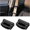 2PCS Car Seatbelt Adjuster,Universal Seat Belt Positioner Clip for Adults/Kids,Prevent The Seat Cushion from Moving During Use for More Comfortable Driving (Black) view 1