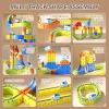 YELEONGY 160PCS Trackfusion Magnetic Monorail -Magnetic Train Set for Kids Ages 4-8, Rail Cube Magnetic Monorail & Gravity Tracks, Children's Birthday Gifts view 4
