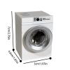 Mini Washing Machine Toy - Rechargeable Electric Rolling, 1:12 Scale Furniture, Realistic Rotating Laundry Drum, Interactive Simulation House Props| for Boys Girls Birthday Presents view 2