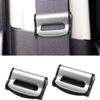 2PCS Car Seat Belt Adjuster Clips,Adjustable Universal Seat Belt Positioner Clip for Adults/Kids,Prevent The Seat Cushion from Moving During Use for More Comfortable Driving(Silver) view 1