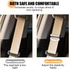 2PCS Car Seat Belt Adjuster Clips,Adjustable Universal Seat Belt Positioner Clip for Adults/Kids,Prevent The Seat Cushion from Moving During Use for More Comfortable Driving(Silver) view 3