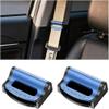 2PCS Car Seat Belt Adjuster Clips,Adjustable Universal Seat Belt Positioner Clip for Adults/Kids,Prevent The Seat Cushion from Moving During Use for More Comfortable Driving (Blue) view 1