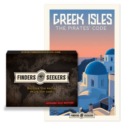 Finders Seekers Mystery Game | Greek Isles: The Pirates' Code - Be a Detective and Investigate an Unsolved Case, Escape Room Style Puzzles, for Game Night, Date Night, or Solo