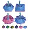 4 Pack 3D Printed Expanded Sensory Fidget Star with Handle - Handheld Spiral & Hexagon Fidget Toys, Stress Relief Sensory Toy for ADHD, Autism & Anxiety, Ideal Valentines Day & Birthday Gift (Rainbow) view 1