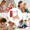 Dress Up Toy Vanities  Wooden Dressing Table Mirror, High-Performance, Folding Pretend Play Girls, Vanity Set Comb Cosmetics Christmas | Dress Up Christmas Home Children's Room Game view 4