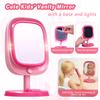 Hair Salon Toys for Girls 3-8,Pretend Hair Styling Set Barber Accessories Makeup Kit with Interactive Lights & Sounds,Educational Dress-Up Toy Vanities Birthday Gifts for Kids Ages 3,4,5,6,7,8 view 4