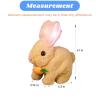 TESKKR 3PCS Hopping Bunny Toy,Bunny - Realistic Bunny Toy,Jump,with Sounds,Moving and Glowing Ears,Twitching Mouth and Nose My Realistic Bunny Toy for Kids(White+Brown+Pink(3PCS) view 2