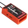 HelloRadio ELRS PWM Receiver 2.4GHz 9CH HR8E ExpressLRS Receiver Module for FPV Fixed Wing RC Airplane Car Boat Vehicles (Orange) view 1