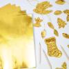 20 Pieces Gold Aluminum Foil Sheets, Metal Embossing Sheets, 5.9x5.9 Inch Crafting Foils, for Painting Engraving Mounting view 3