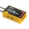 HelloRadio ELRS PWM Receiver 2.4GHz 9CH HR8E ExpressLRS Receiver Module for FPV Fixed Wing RC Airplane Car Boat Vehicles (Yellow) view 1