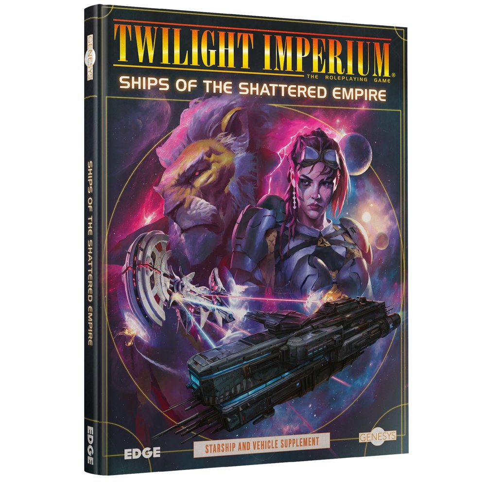 Asmodee Genesys Roleplaying Game Ships of The Shattered Empire SOURCEBOOK - Twilight Imperium Starship & Vehicle Guides, Sci-Fi Fantasy Game for Kids & Adults, Ages 14+, 2-6 Players, 4+ Hours