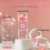 Acrylic Cherry Blossom Oil Leak Hourglass for Stress Relief, Creative Decor (Tube Set 6 Units (3Tube Purple, 3Tube Pink)) view 3