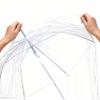 RainPod Transparent Umbrella Rain Cover, Clear PE Material, Full Body Protection with Side Entry Door. (Medium) - Set of 4 Units. view 3