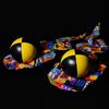 AMAZEABLES Neon Glow Poi Balls  Soft Spinning Poi Socks for Beginners, Kids & Professionals  UV Reactive Flow Art Spinning Toy, Pair (Bright Mix) view 4