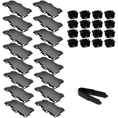 Oakland Living Zen/2 Half Cube Facet - 16 Facet Set Black