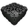Oakland Living Zen/2 Half Cube Facet - 16 Facet Set  Black view 3
