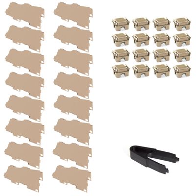 Oakland Living Zen/2 Half Cube Facet - 16 Facet Set  Beige