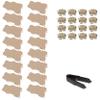 Oakland Living Zen/2 Half Cube Facet - 16 Facet Set  Beige view 1