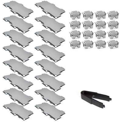 Oakland Living Zen/2 Half Cube Facet - 16 Facet Set Grey