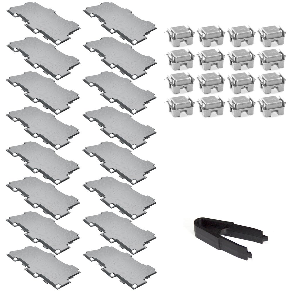 Oakland Living Zen/2 Half Cube Facet - 16 Facet Set Grey